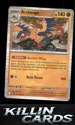 Archeops 051/086 Pokemon Rare SV: White Flare Card NM