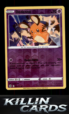 Reverse Holofoil Dedenne 067/172 Pokemon Common SWSH09: Brilliant Stars Card NM