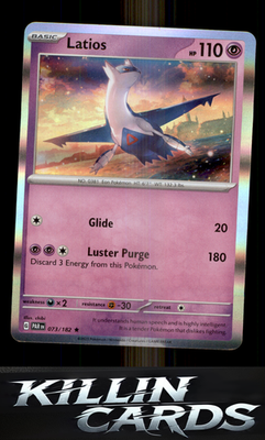Latios 073/182 Pokemon Rare SV04: Paradox Rift Card NM