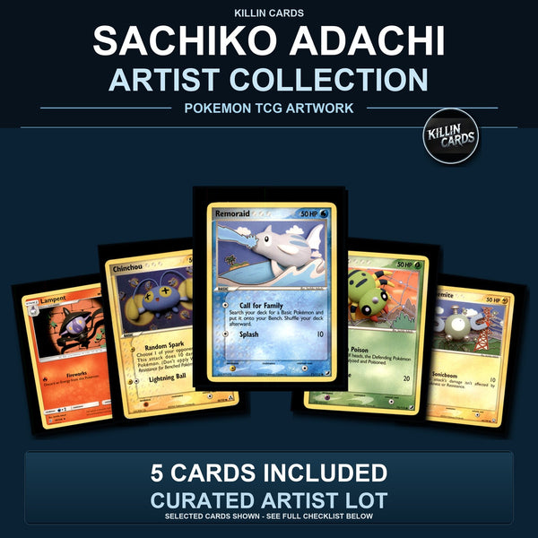 Pokemon TCG Sachiko Adachi Artist Collection 5 Cards Lot