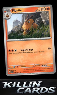 Pignite 030/217 Pokemon Uncommon ME: Ascended Heroes Card NM