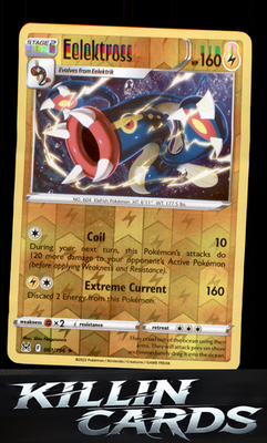 Reverse Holofoil Eelektross 061/196 Pokemon Rare SWSH11: Lost Origin Card NM