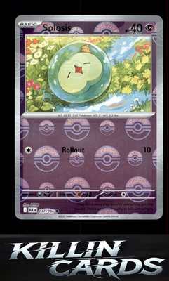 Solosis (Poke Ball Pattern) 037/086 Pokemon Common SV: Black Bolt Card NM