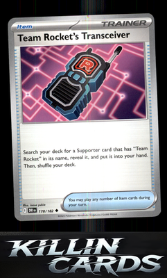 Team Rocket's Transceiver 178/182 Pokemon Uncommon SV10: Destined Rivals Card NM