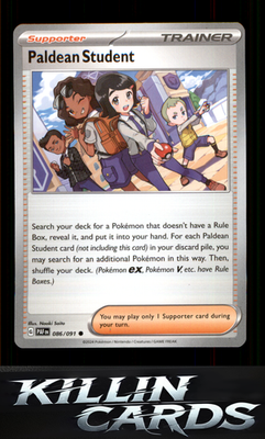 Paldean Student - 086/091 086/091 Pokemon Common SV: Paldean Fates Card NM