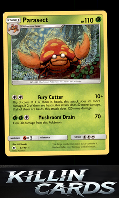 Parasect 5/149 Pokemon Rare SM Base Set Card LP