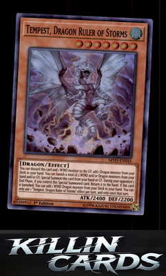1st Edition Tempest, Dragon Ruler of Storms MYFI-EN045 YuGiOh Super Rare Mystic