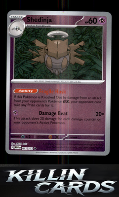 Reverse Holofoil Shedinja - 061/132 061/132 Pokemon Uncommon ME01: Mega Evolutio