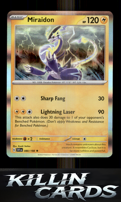Miraidon 080/198 Pokemon Rare SV01: Scarlet & Violet Base Set Card NM
