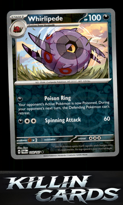 Reverse Holofoil Whirlipede 116/167 Pokemon Common SV06: Twilight Masquerade Car