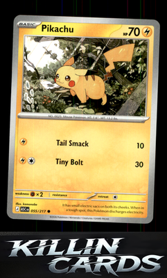 Pikachu 055/217 Pokemon Common ME: Ascended Heroes Card