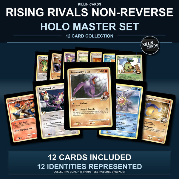 Pokemon TCG Rising Rivals C/UC/R Standard Set 12 Cards