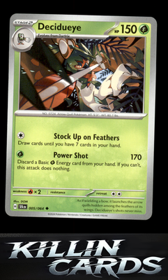 Decidueye 005/064 Pokemon Uncommon SV: Shrouded Fable Card NM