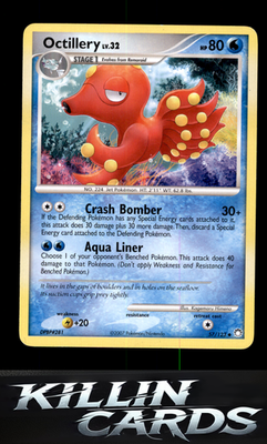 Octillery 57/123 Pokemon Uncommon Mysterious Treasures Card LP