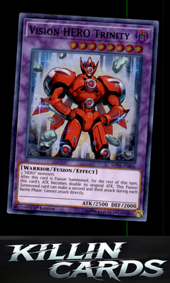 1st Edition Vision HERO Trinity SHVA-EN036 YuGiOh Super Rare Shadows in Valhalla