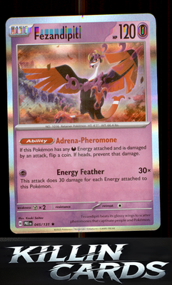 Fezandipiti 045/131 Pokemon Rare SV: Prismatic Evolutions Card NM