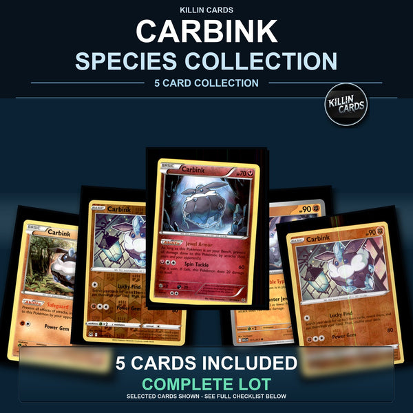 Pokemon TCG Carbink Species Collection 5 Different Cards