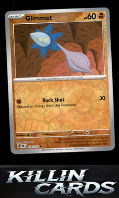 Reverse Holofoil Glimmet 108/167 Pokemon Common SV06: Twilight Masquerade Card N