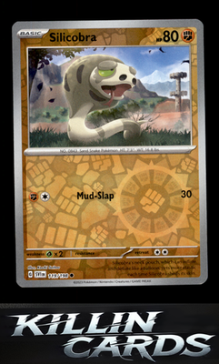 Reverse Holofoil Silicobra 119/198 Pokemon Common SV01: Scarlet & Violet Base Se
