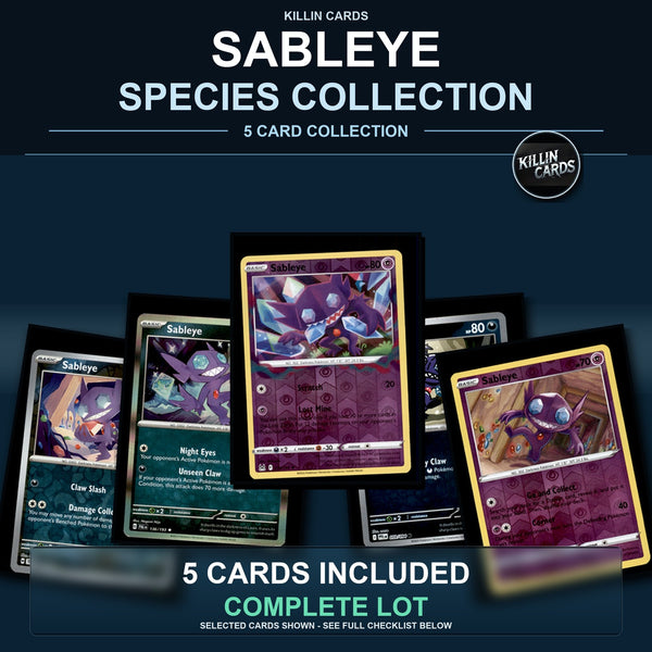 Pokemon TCG Sableye Species Collection 5 Different Cards
