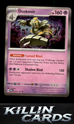 Dusknoir 037/131 Pokemon Rare SV: Prismatic Evolutions Card NM