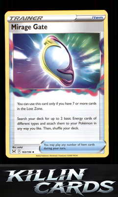 Mirage Gate 163/196 Pokemon Uncommon SWSH11: Lost Origin Card NM