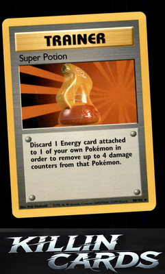 Super Potion 090/102 Pokemon Uncommon Base Set Card LP