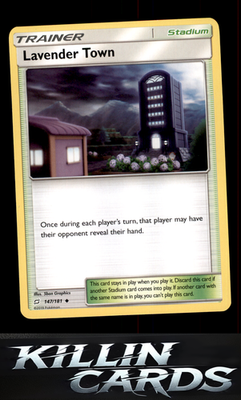 Lavender Town 147/181 Pokemon Uncommon SM - Team Up Card NM