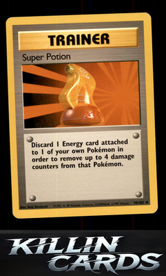 Super Potion 090/102 Pokemon Uncommon Base Set Card LP