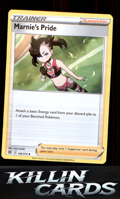Marnie's Pride 145/172 Pokemon Uncommon SWSH09: Brilliant Stars Card NM