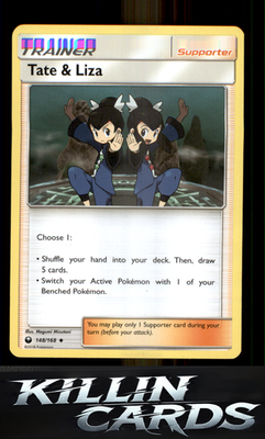 Tate & Liza 148/168 Pokemon Uncommon SM - Celestial Storm Card NM