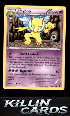 Hypno 36/111 Pokemon Rare XY - Furious Fists Card NM