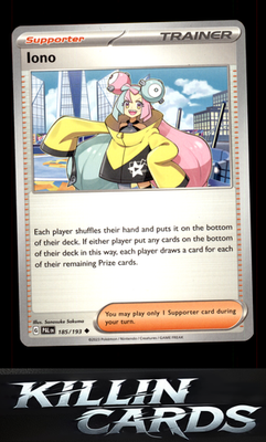 Iono - 185/193 185/193 Pokemon Uncommon SV02: Paldea Evolved Card NM