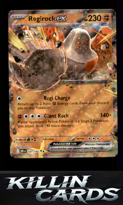 Regirock ex - 101/182 101/182 Pokemon Double Rare SV10: Destined Rivals Card NM