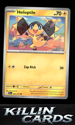 Helioptile 063/217 Pokemon Common ME: Ascended Heroes Card NM