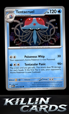 Tentacruel 073/165 Pokemon Uncommon SV: Scarlet & Violet 151 Card NM