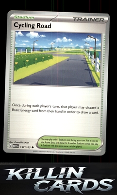 Cycling Road 157/165 Pokemon Uncommon SV: Scarlet & Violet 151 Card NM