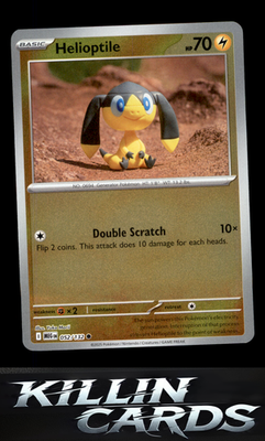 Reverse Holofoil Helioptile - 052/132 052/132 Pokemon Common ME01: Mega Evolutio