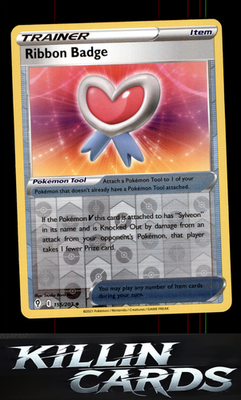 Reverse Holofoil Ribbon Badge 155/203 Pokemon Uncommon SWSH07: Evolving Skies Ca