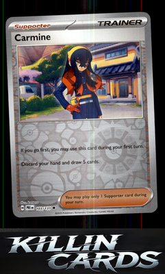 Reverse Holofoil Carmine 103/131 Pokemon Uncommon SV: Prismatic Evolutions Card