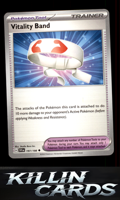Vitality Band 197/198 Pokemon Uncommon SV01: Scarlet & Violet Base Set Card NM