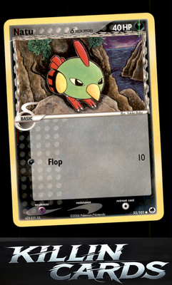 Natu (Delta Species) 55/101 Pokemon Common Dragon Frontiers Card LP