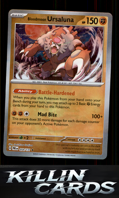 Bloodmoon Ursaluna 054/131 Pokemon Rare SV: Prismatic Evolutions Card NM