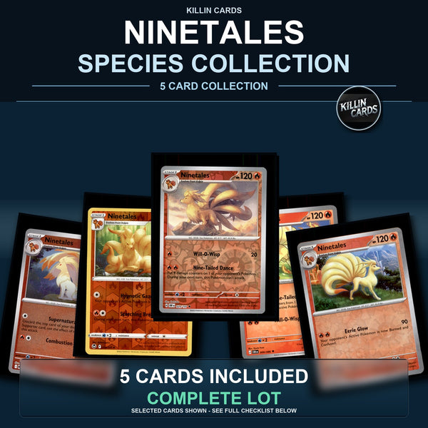 Pokemon TCG Ninetales Species Collection 5 Different Cards