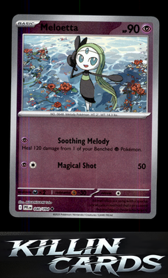 Meloetta 040/094 Pokemon Uncommon ME02: Phantasmal Flames Card NM