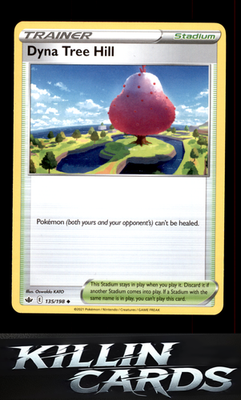 Dyna Tree Hill 135/198 Pokemon Uncommon SWSH06: Chilling Reign Card NM