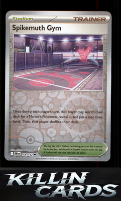 Reverse Holofoil Spikemuth Gym 169/182 Pokemon Uncommon SV10: Destined Rivals Ca