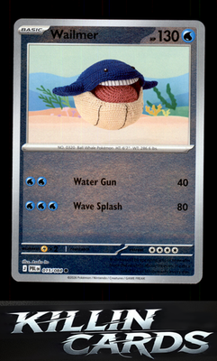 Reverse Holofoil Wailmer 015/084 Pokemon Common ME05: Pitch Black Card NM