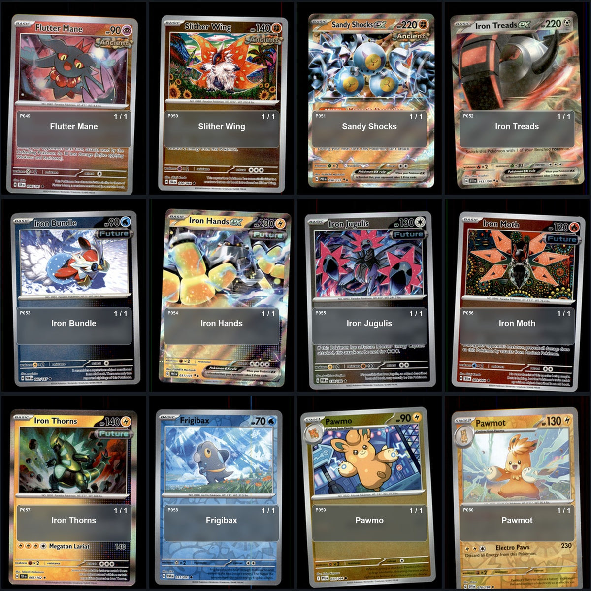 Pokemon TCG Generation 9 Paldea Pokemon Pokedex Set 119 Cards Collection