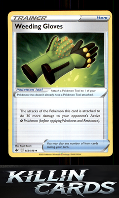 Weeding Gloves 155/198 Pokemon Uncommon SWSH06: Chilling Reign Card NM